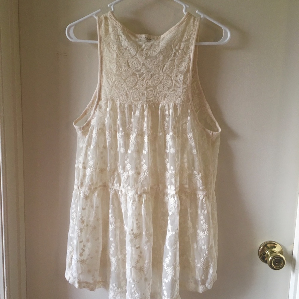 Express Sheer Lace Top - Picture 3 of 6